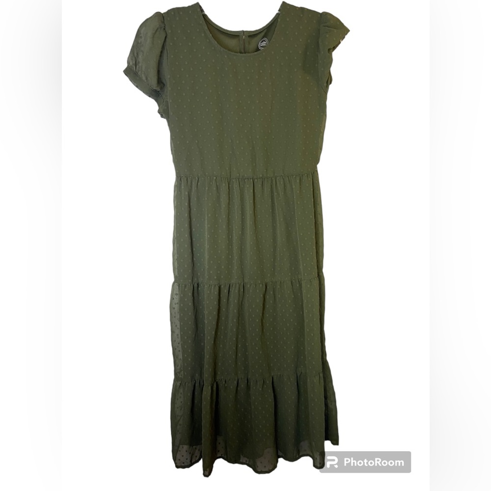 Wonder nation green Boho Two piece xl dress and cream speechless large vest